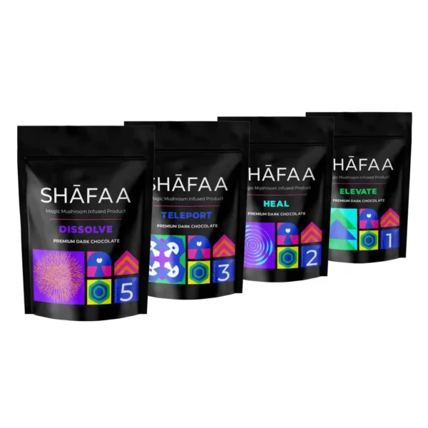 Buy Shafaa Macrodosing Magic Mushroom Infused Premium Dark Chocolate