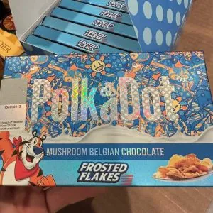 Polkadot Frosted Flakes Magic Mushroom Belgian Chocolate For Sale